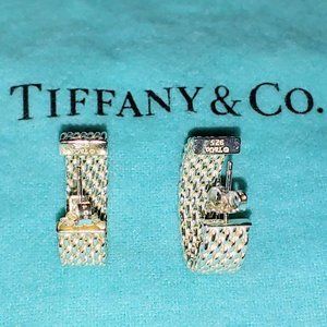Tiffany Somerset Mesh Hoop Earrings